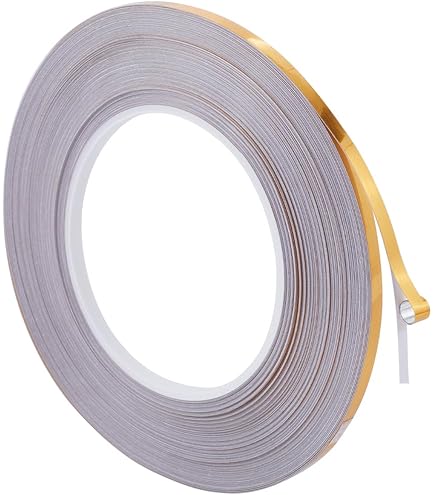 110 Yard Holographic Graphic Tape, Residue-free Removable Sparkle Metallic Washi Tape Water and Tear-resistant, Metal Mirror Pack, 1cm x 100m (2