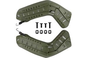 AOUTACC Kit de Montaje en riel para Casco táctico, Adaptador de riel Accesorio para Casco Airsoft para Casco Fast (Green)