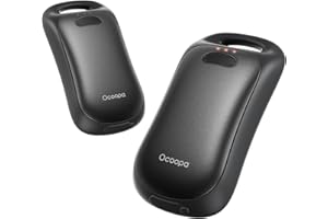 ‎OCOOPA OCOOPA Magnetische Handwärmer wiederaufladbar, 2er-Pack, IP45 wasserfest, Ergonomischer elektrischer Handwärmer, 18 Stunden Wärme, tragbarer Taschenheizer, Geschenke für Outdoor, Golf, Camping Urban