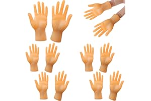 WNV 10Pcs Tiny Hands Toys Finger Puppets Little Mini Finger Hands Funny Small Finger Hands for Joke Toys, Pranks, Video Prop Cat Dog Pets Playtime
