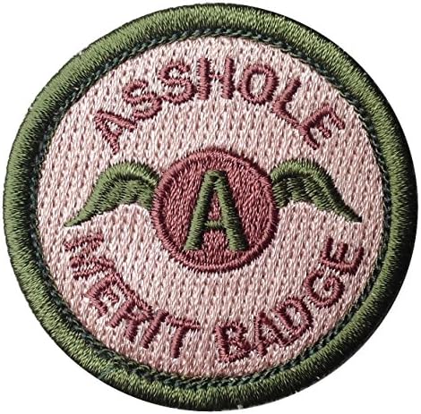 OD Green Multicam A-hole Merit Badge Tactical US Army Morale Patch