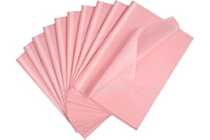 ihaspoko 60 Feuilles Papier de Soie Rose, 50×35cm Papier d'emballage Cadeau pour Artisanat et Emballage Cadeau Décoratif
