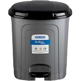 KOLORR Go clean 30 Litres Large Size Plastic Pedal Dustbin Trash Can/Garbage Waste Bin with Lid for Home, Kitchen, Office, Ba