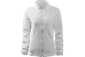 DELUNO Women's Outdoor Fleece Jacket, Pullover Fleece with Zip, Black, Red, Blue, Grey, White, Size XS, S, M, L, XL, XXL