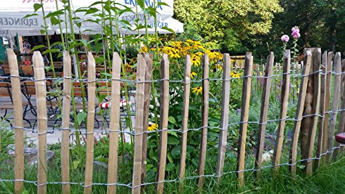 Staketenzaun Kastanienholz 75cm hoch 7,5cm Abstand 5m Rolle, Staketenzaun aus England, Staketenzäune in riesiger Auswahl, - 5