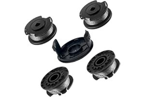 COEWUR 4 Pcs Strimmer Spool Replacement for Bosch ART 23 SL 26 SL, EasyGrassCut 18, 23, 26, 18-230,18-260, Grass Trimmer F016800569 F016800385 Strimmer Wire Line with 1 Pc Spool Covers F016F04557