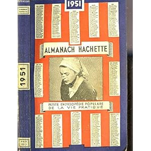Almanach hachette 1951.