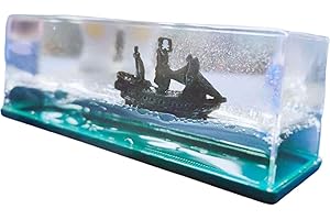 Cikiki Statek czarna perła statek wycieczkowy płynny dryft pływający prezent dekoracja pokoju łódź akryl sztuka B1A7 salon