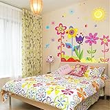 Stayeal Mehrfarbig Wandaufkleber Sonnenblumne Kinderzimmer Wandsticker Wandtattoo
