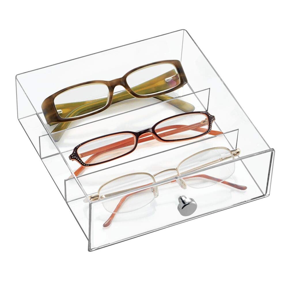 mDesign-Boite-de-Stockage--Lunettes-Support--Lunettes-Pratique-Accessoire-de-Rangement-Intelligent