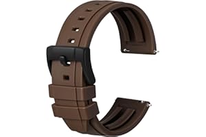 Anbeer bracelet en silicone Premium, bracelet en caoutchouc à libération rapide pour hommes et femmes, couleur et largeur au choix 18mm 20mm 22mm 24mm