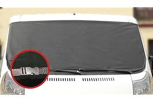 L & P CAR DESIGN Osłona przedniej szyby samochodu, na zimę, rozmiar XXL, na zimę, na przednią szybę samochodu, z zapięciem na zatrzask, 180 cm x 100 cm