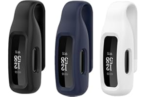 Huwokxix Silicone Protector Holder Cover Protective Case Clip for Fitbit Inspire 2