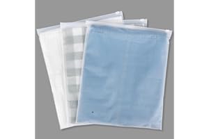 Svaldo Bolsas Viaje Organizador, 100 Piezas 30 * 35cm Bolsas Zip Esmeriladas Plastico, Bolsas Guardar Ropa Resellable, Bolsas Ropa de Viaje (con Orificios de Ventilación)