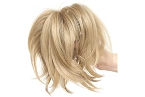 SEGO Coda di Cavallo Extension Capelli Lisci con Clip Pinza Braiding Hair Ponytail Regolabile 30cm 95g - Biondo Cenere