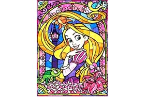 Jttxiu 5D DIY Diamond Painting Kits, Diamant Painting Bilder, Diamant Strass Kristall Stickerei Kreuzstich Leinwand Bilder Painting nach Zahlen für Kinder Erwachsene Dekorationen (Prinzessin)