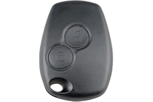 LINGXIYA Car Key Fob Case Replacement Fits for Renault Clio Kangoo Megane Laguna Modus Dacia Twingo,2 Buttons Auto Remote Key Cover(No Blade)