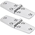 9Tong Marine Mount Door Hinges Steel Stainless Hatch Boat Hinge Hardware Heavy Duty Boat Hinge Deck Cabinet SUS316 2pcs 38 mm x 102 mm