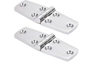 9Tong Marine Monture Charnières de Portes Acier Inoxydable Charnière inox de Bateau de Trappe Matériel À toute épreuve Charnière Marine de Bateau Plateforme Cabinet SUS316 38 mm x 102 mm 2pcs