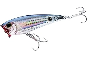 DUEL Yo-Zuri 3D Inshore Popper (F) Señuelo Flotante de 70 mm, Mullet