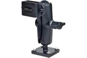HYS Soporte ajustable para radio, soporte para walkie talkie compatible con Motorola Tlkr Baofeng UV5R Kenwood Midland radio de 2 vías, apto para coche/camión/cabina/escritorio