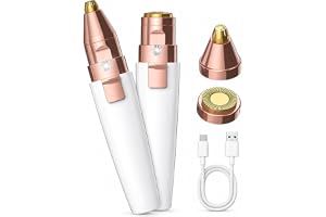 VIFERA 2 in 1 Eyebrow Trimmer for Women, Facial Hair Removal Machine for Upper Lip, Cheeks, Chin, Nose, Face Trimmer, USB RECHARGEABLE Epilator With Light