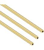 Tube Laiton 4mm 4.5mm 5mm 5.5mm 6mm 6.5mm Diamètre Externe X 0.2mm Épaisseur - 300mm Longueur - Paquet De 6 Sans Couture