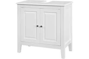 ‎SOBUY SoBuy FRG202-W Waschbeckenunterschrank Badschrank Waschtisch Unterschrank Badmöbel weiß BHT ca: 60x62x30cm