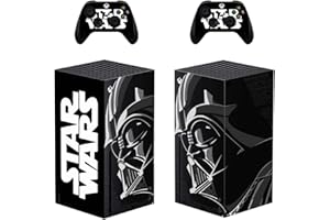 Supreme Skinz Star Wars Darth Vader Xbox Series X Skin, Decal, Vinyl, Sticker, Faceplate - Console and 2 Controllers - Protective Cover New SERIES X, Noir