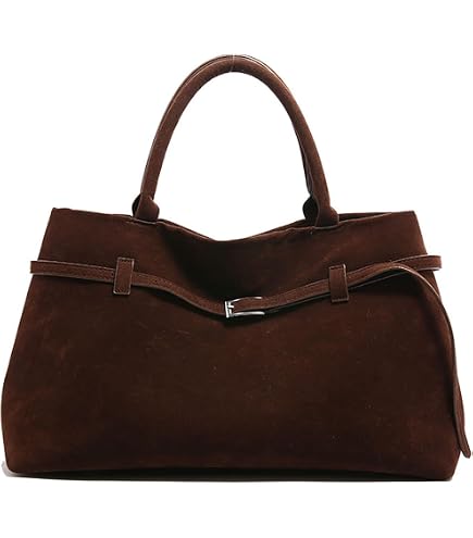 Sac à Main Femme En Daim Imitation - Sac Bandoulière Fourre-tout Vintage, Grande Capacité