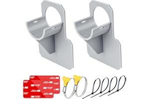NALIKOSTY Lot de 2 supports de tuyau de piscine - Protection anti-torsion avec protection anti-torsion et colliers de serrage - Pour tuyau de piscine de moins de 38 mm