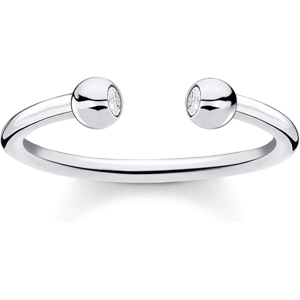 THOMAS SABO Bracelet En Argent Sterling 925 Avec Pierre Blanche AR104-051-14, 15,50 Cm, Argent Sterling, Non Applicable