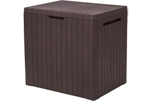 CURVER City Storage Box Coffre de jardin Boîte de rangement résistante aux basses températures et aux rayons UV 113 l
