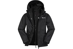 Mountain Warehouse Bracken Wasserfeste 3 in 1 Kinder Winterjacke, warmer Fleecejacke, Regenjacke, Jungen, Mädchen, Funktionsjacke, Doppeljacke, Übergangsjacke, Winter