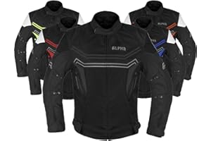 JAYEFO Alpha Waterproof Motorcycle Jacket for Men – Dualsport Motorbike Armor with High Visibility | CE Approved Bike Armour Jackets