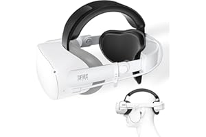 SUPERUS Cinturino per Testa con Batteria per Quest 2 con Auricolari - Ricambio per Cinturino Elite Regolabile per Meta/Oculus Quest 2 Accessori - Estende Tempo Gioco e Riduce Pressione sulla Testa