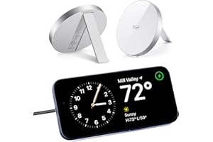 ESR für Magsafe Ladegerät, Wireless Charger mit Ständer für iPhone 17/16/16 Pro/16 Pro Max/15/14/13, AirPods 4/3/2 Pro,Induktive Ladestation mit 1,5m Verstärktem Nylonkabel, Weiß (Ohne Netzteil)