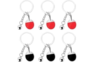 CHCAES 6 Stück Mini Tischtennisschläger Schlüsselanhänger Ping Pong Mini Anhänger Tischtennis Geschenke für Tischtennisfans Sport Geschenkidee Geburtstagsgeschenk