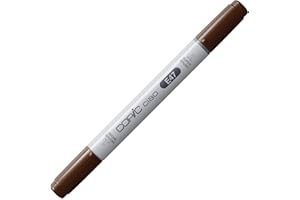 COPIC Ciao Coloured Marker Pen - (E-47) Dark Brown, For Art & Crafts, Colouring, Graphics, Highlighter, Design, Anime, Professional & Beginners, Art Supplies & Colouring Books