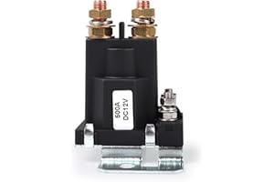 Ehdis® 12V Relay 500A 4 Pin SPST Car Auto Start Relay Contactor Double Batteries Isolator Control On/Off Switch