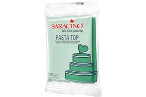 SARACINO We love pastry Pasta di Zucchero Top Verde per Copertura da 250 g Made in Italy
