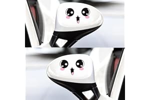 COSYSPARKS Funny Stickers Retroviseur, 2 Pièces Autocollants Voiture Extérieur Humour Sticker Voitures Mignon Smiley Autocollant de Voitures pour Autocollant de Décoration de Voiture (Style1)