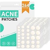 264 PCS Invisible Patches Acne Hydrocolloid Pimple Patch | 2 in 1 Day and Night Stickers Grain Face Waterproof and Breathable