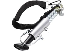 Vosarea Attelage de Remorque pour Vélo Attachement Universel pour Attache de Remorque pour Vélo, argent , noir