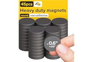 Ferrite Magnet Product Like 2S-7ZVX-11K7, Diameter 15mm x 3mm, Without 3M Adhesive, Color Box Packing, 45pcs/Pack