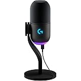 Logitech G Yeti GX Dynamic Microfono a condensatore RGB per gaming con LIGHTSYNC, microfono USB per streaming, supercardioide