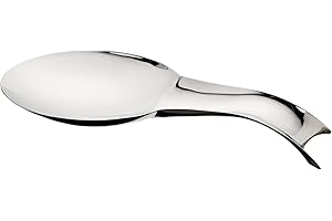 Küchenprofi Profesjonalna półka na łyżki kuchenne ze stali nierdzewnej, długość 26,5 cm, półka na łyżki do czystej pracy podczas gotowania, bardzo duża powierzchnia do odkładania, kształt jak maksymalna łyżka kuchenna