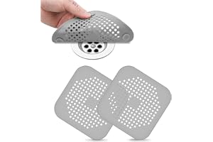 Flintronic 2 stycken avloppssil av silikon, diskbänkssil för dusch, diskho sil för avlopp diskbänk, avloppssil handfat för kö