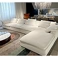 Minimalist White Nordic Sofa Set for a Soft and Modern Living Room Ambiance