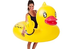 Float Joy Canard Bouée Piscine Gonflable Adulte Jeux Piscine Bouee et Matelas Gonflable Jouet d'eau